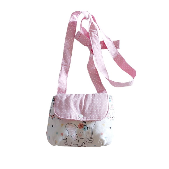 Bolsa Tiracolo Infantil Elefantinha/poá - Imagem 2