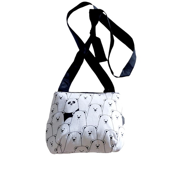 Bolsa Tiracolo Infantil Ursos/preto - Imagem 3