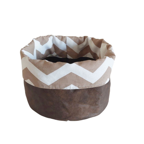 Cachepot Tecido Dupla Face Chevron e Corano - Imagem 2
