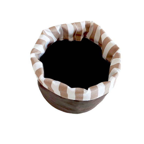 Cachepot Tecido Dupla Face Listrado Pb Corano - Imagem 4