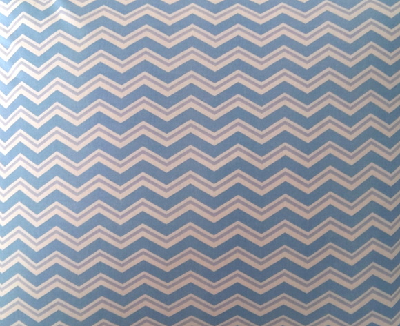 Capa de Almofada Chevron Duplo Azul - Imagem 2