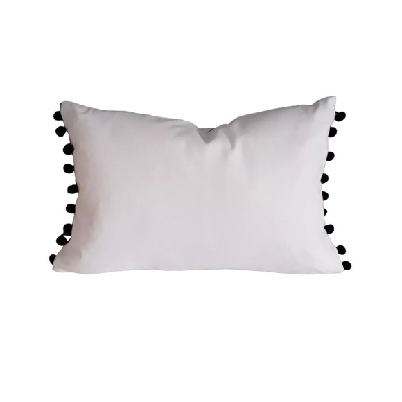 Capa de Almofada Chevron e Grelot Casa Conforto - Imagem 2