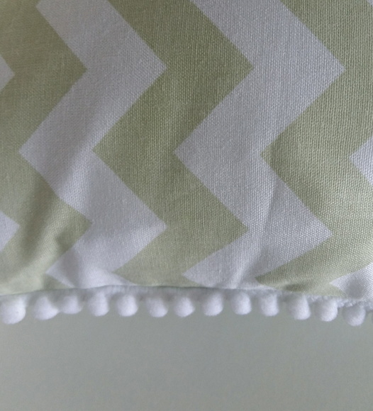 Capa de Almofada Chevron Pistache grelot - Imagem 2
