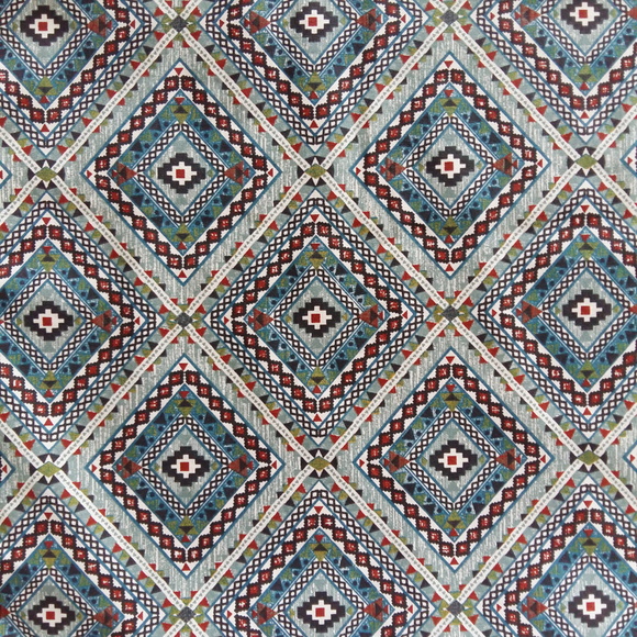 Capa de Almofada Étnica Azul - Imagem 2