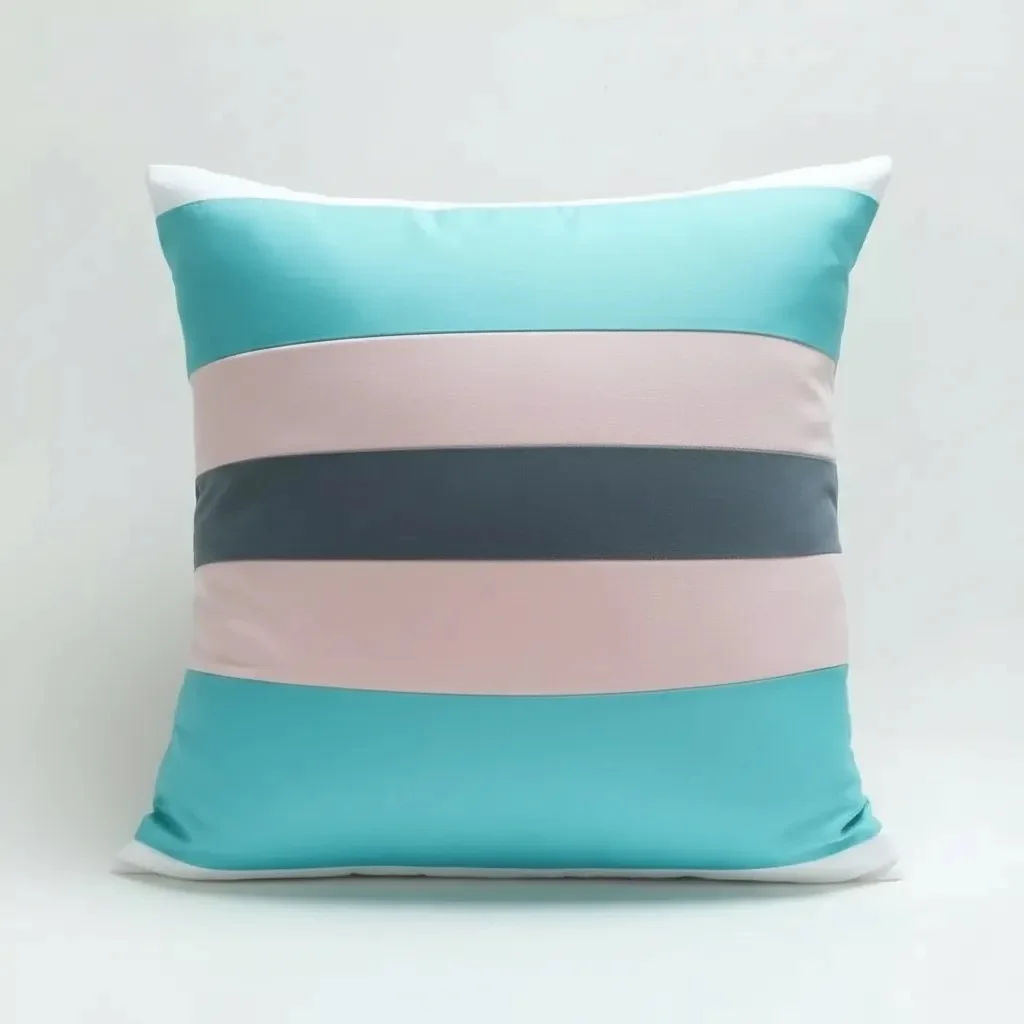 Capa de Almofada Mix Cinza Rosa Turquesa Branco - Imagem 3
