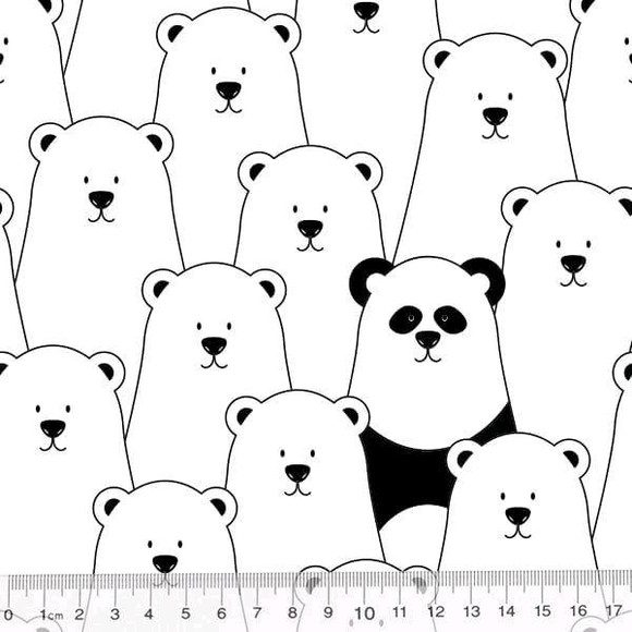 Capa de Almofada Urso Polar e Panda - Imagem 3