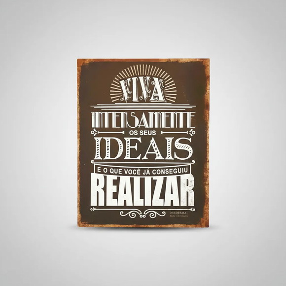Placa Decorativa Desiderata Max Ehrmann - Viva Intensamente - Imagem 2