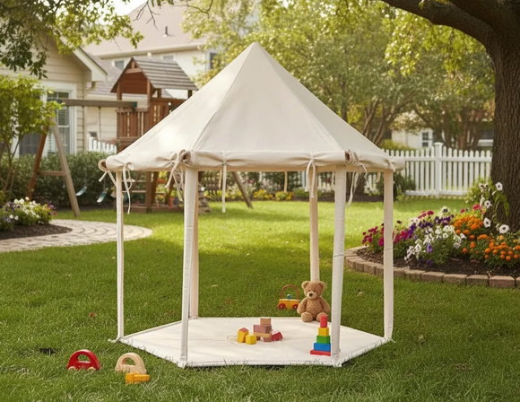 Tenda Castelo Infantil Sonhos Modelo Hexagonal - Imagem 4
