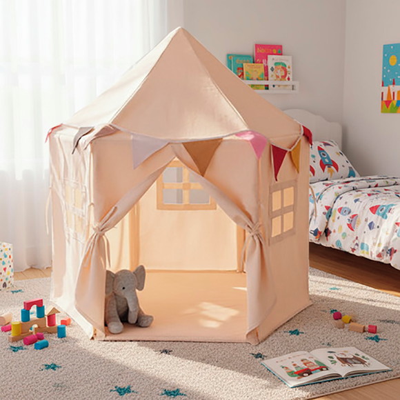 Tenda Castelo Infantil Sonhos Modelo Hexagonal - Imagem 3