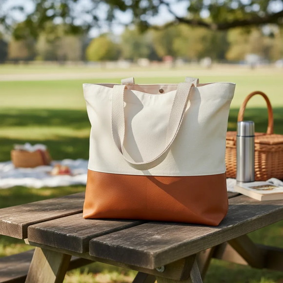 Tote Bag Crua com Detalhe em Corano - Imagem 4