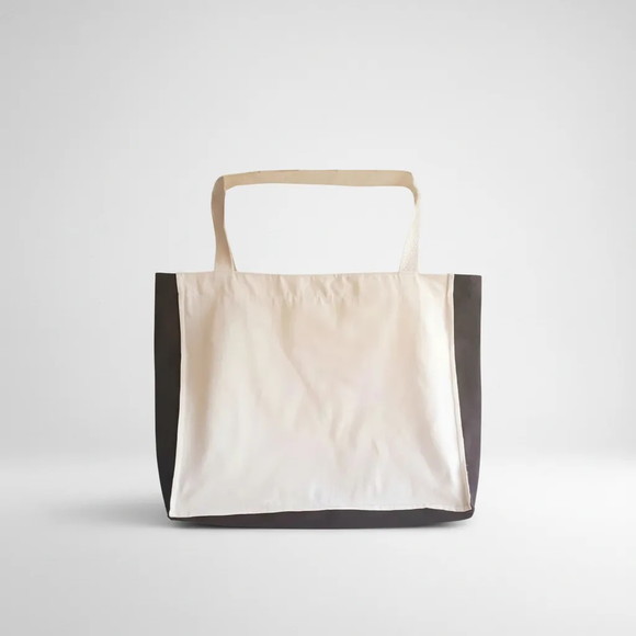 Tote Bag Sustentável Crua / Marrom Escuro - Imagem 4