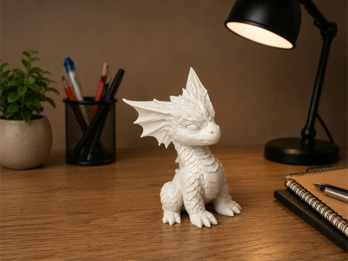 Dragão Decorativo Baby Impressão 3D Miniatura Geek Colecionável - Imagem 1