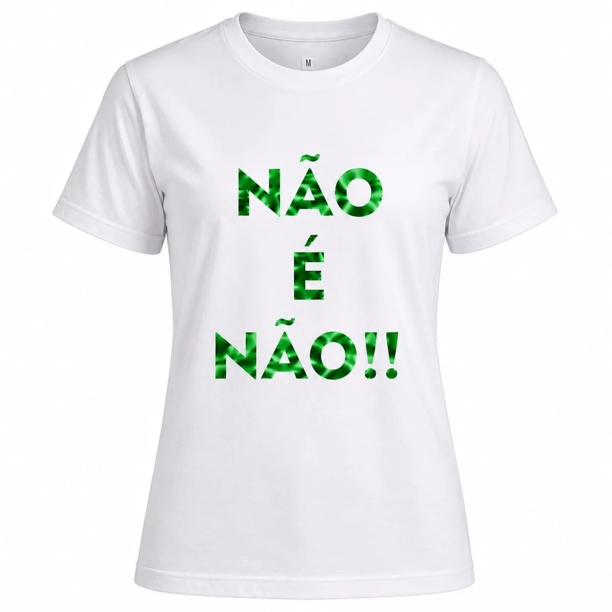 Camiseta Feminina Não é Não 100% Algodão | Vinil Brilhante | Conscientização e Empoderamento - Imagem 4