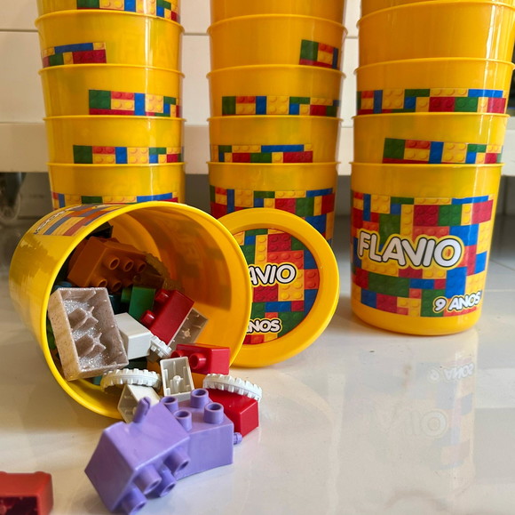 Balde de Lego com Tampa