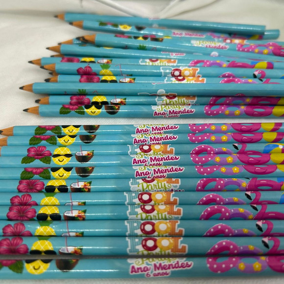Lápis Personalizado Pool Party