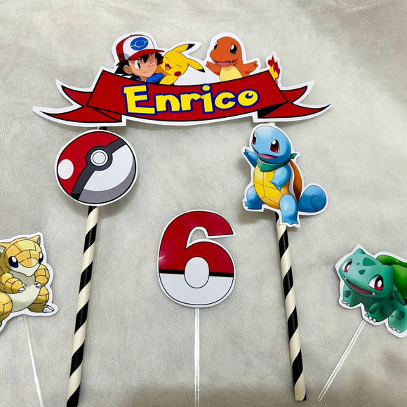 Topo de Bolo Pokemon