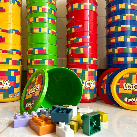 Balde de Lego com Tampa
