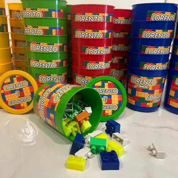 Balde de Lego com Tampa