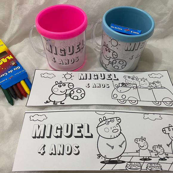 Caneca para Colorir