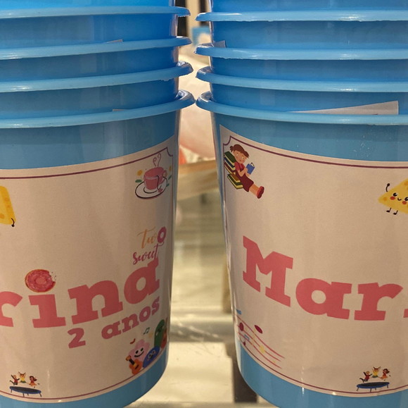 Balde de Pipoca Personalizado
