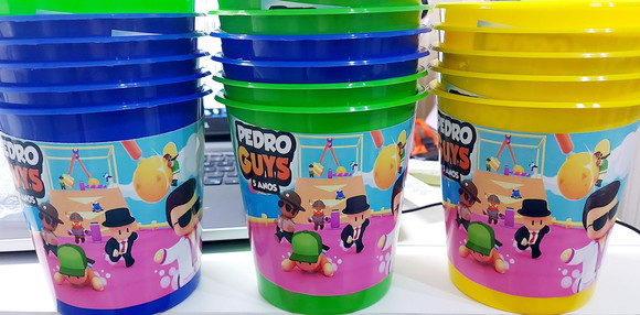 Balde de Pipoca Personalizado