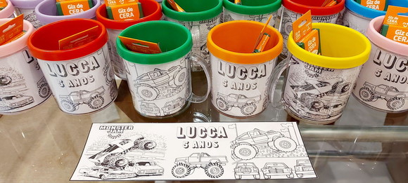 Caneca para Colorir