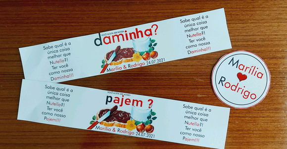 Rótulo para Nutella Arte Digital