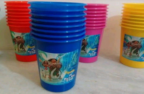 Balde de Pipoca Personalizado Moana
