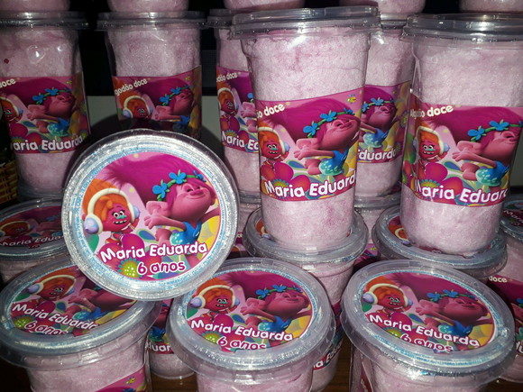 algodão doce no copo