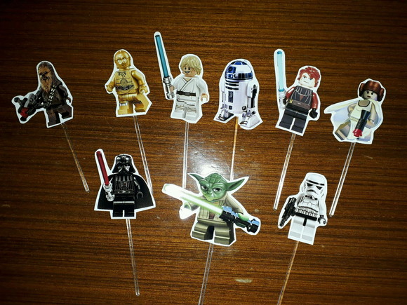 toppers para doces star wars