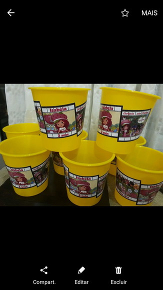 Balde de Pipoca Personalizado