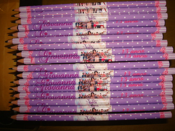 lápis personalizado violetta