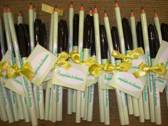 Kit Lápis e Caneta Personalizados