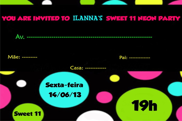 convite balada