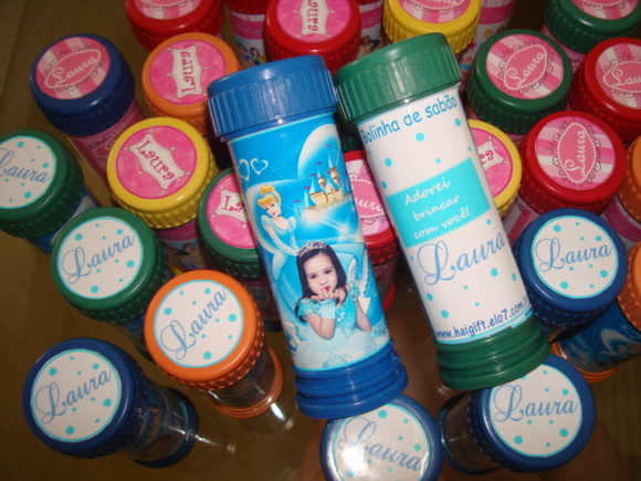 bolinha de sabão personalizada