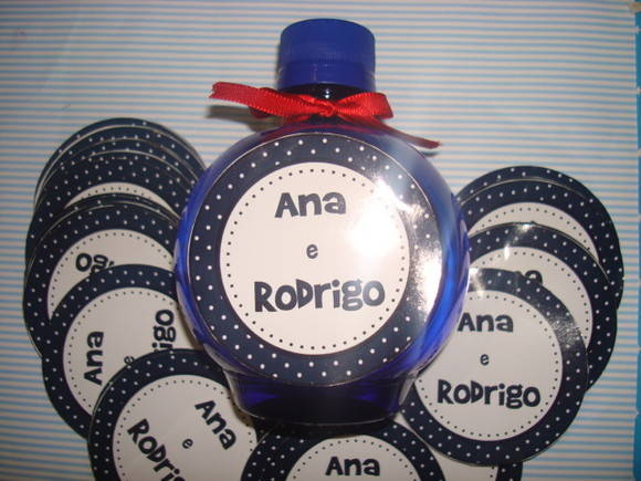 rótulo para garrafa de água