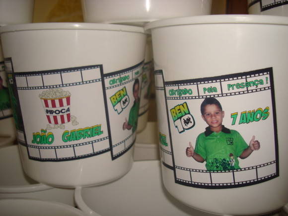 Balde de Pipoca Personalizado