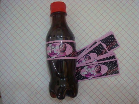 Rótulo para Garrafa de Coca -cola