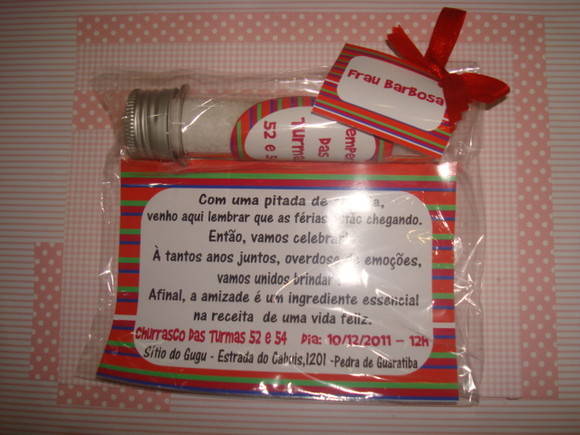 convite com tubo