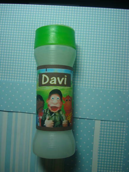 rótulo para bolinha de sabão