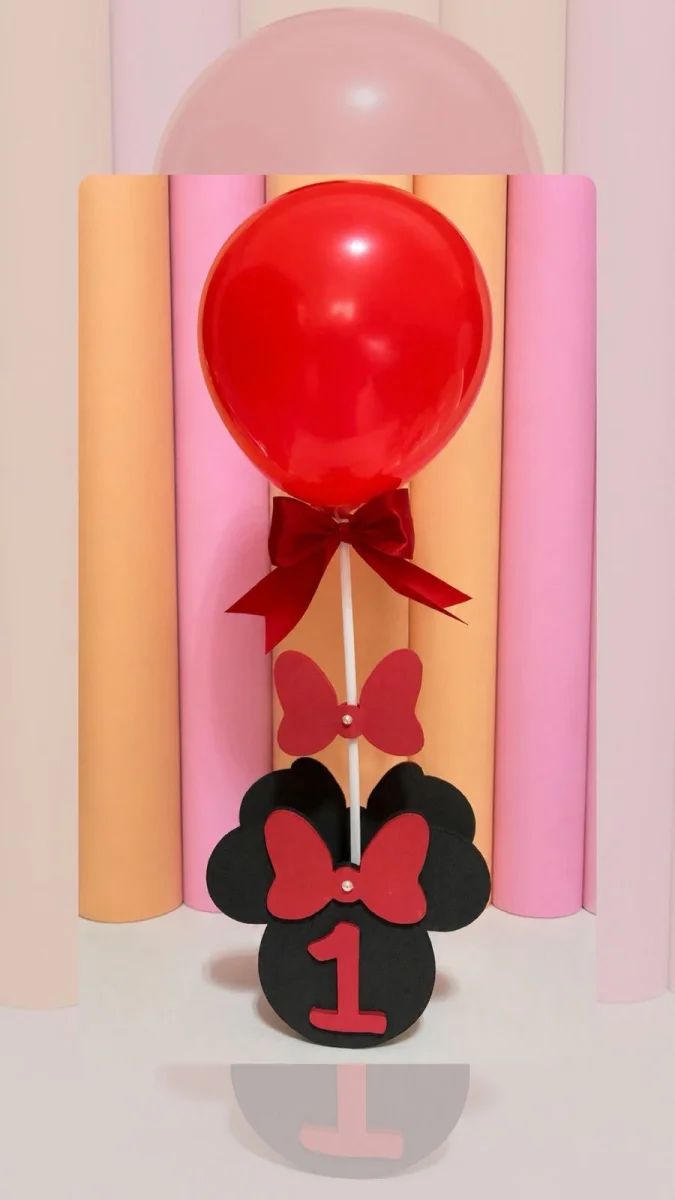 Centro de mesa Minnie personalizado com cachepô - Imagem 2