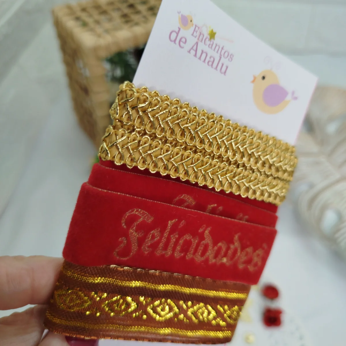 Kit de Aviamentos, Fitas e Enfeites Coordenados Tons Rosa, Azul e Amarelo para Artesanato (copia) - Imagem 5