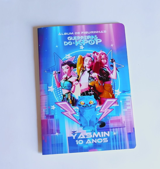 Guerreiras Kpop Álbum com Figurinhas + Desenhos + atividades Huntrix Lembrancinha de festa infantil - Imagem 6