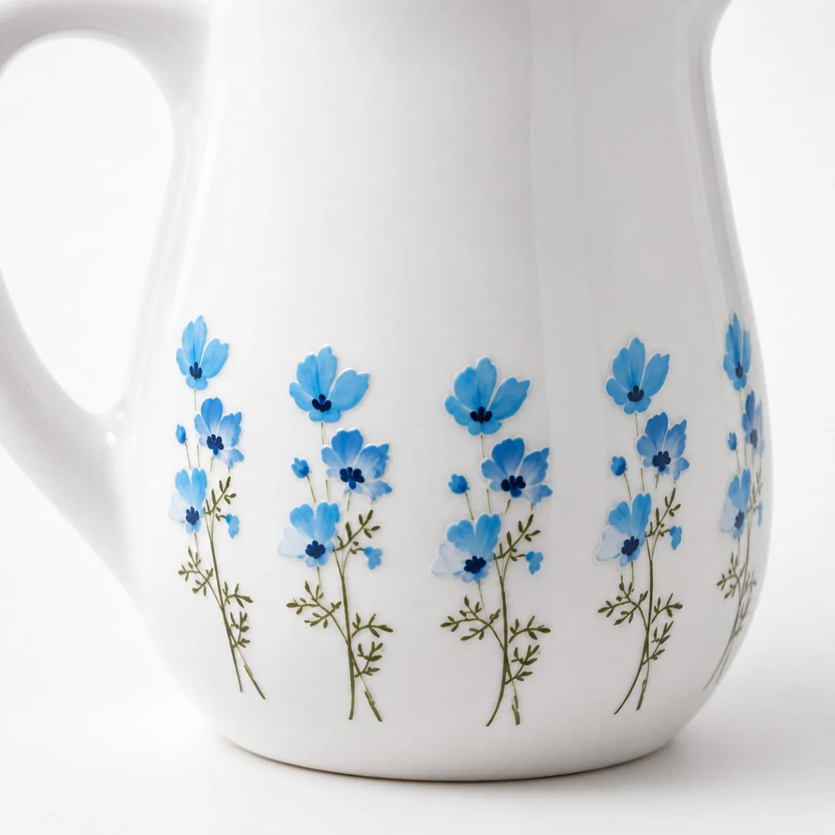 Mini Jarrinha de Cerâmica 60 ml com Flores Delicadas – Leiteira Decorativa para Café e Chá - Imagem 6