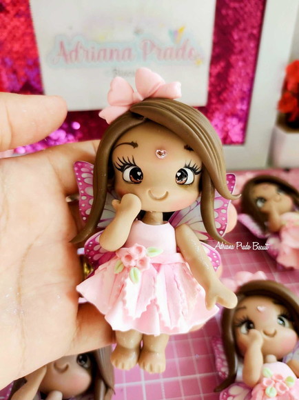 Apliques Lembrancinhas em Biscuit Jardim Encantado - Imagem 3