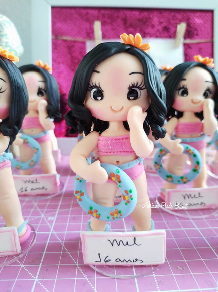 Apliques em Biscuit Pool Party - Imagem 3