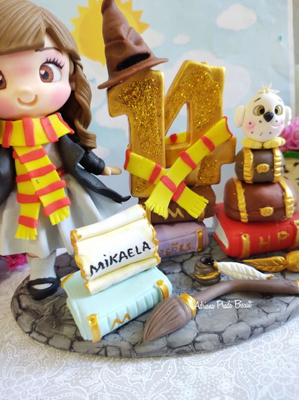 Topo de Bolo em Biscuit Harry Potter - Imagem 3