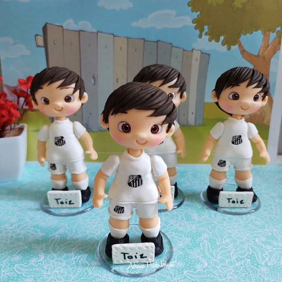 Apliques em Biscuit Jogador de Futebol - Imagem 3