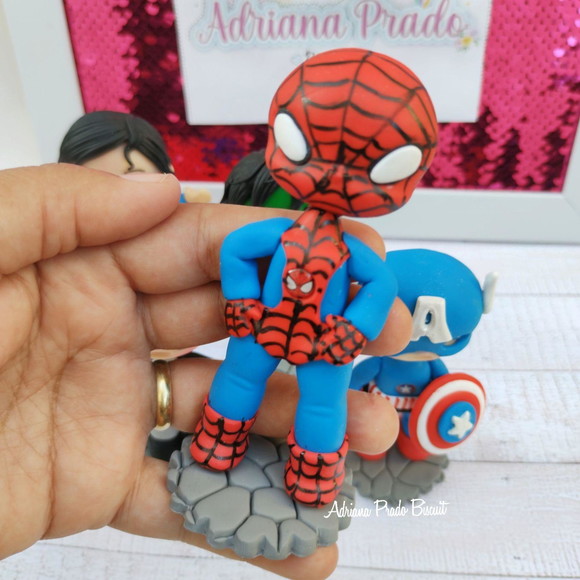 Lembrancinhas em Biscuit Super Heróis - Imagem 5