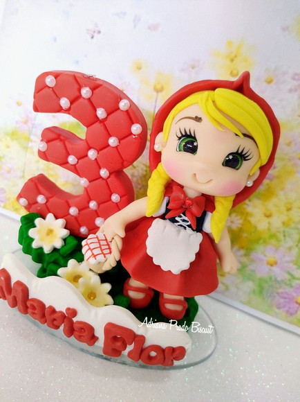 Vela em Biscuit Chapeuzinho Vermelho - Imagem 2